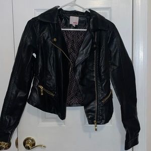 Faux leather jacket